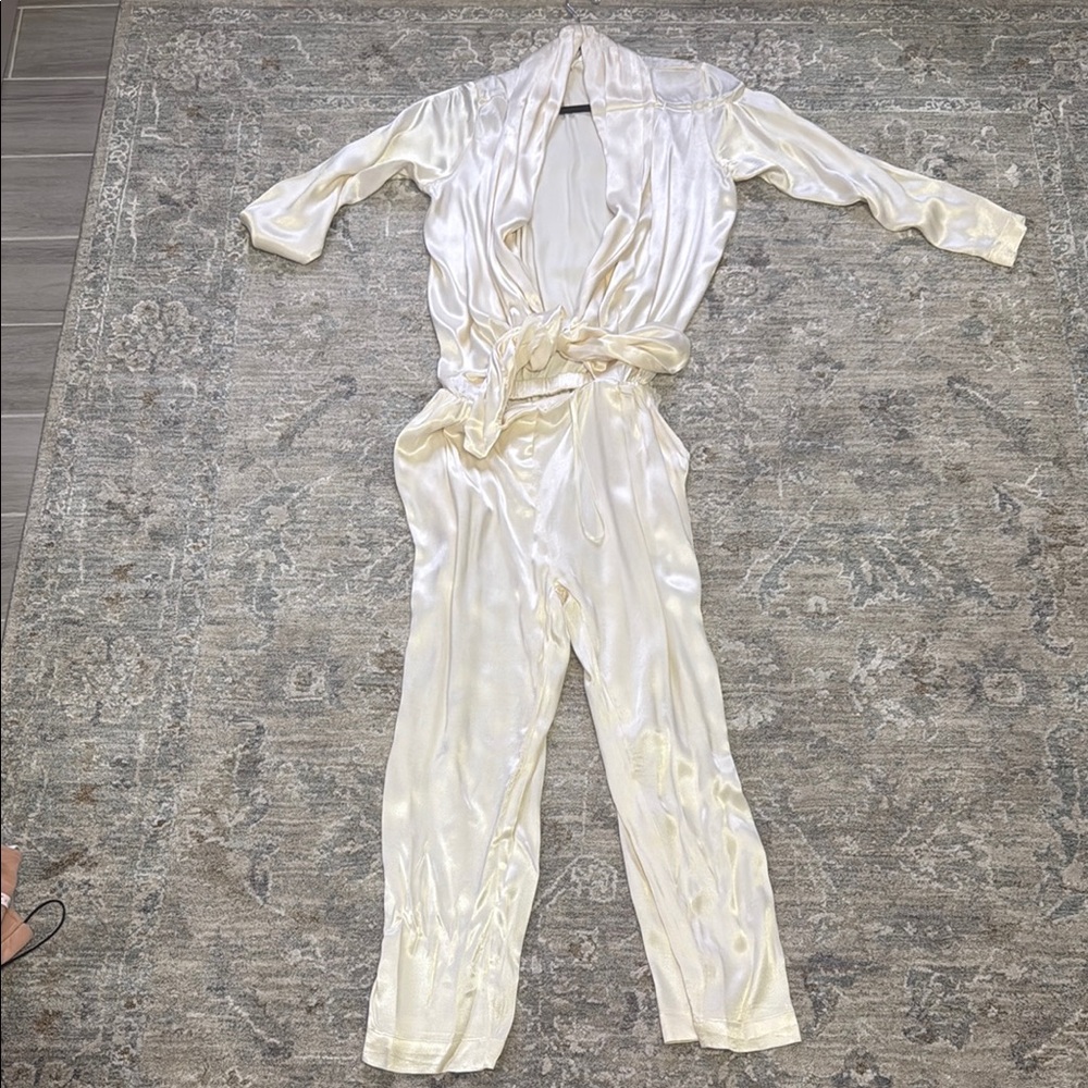 Elegant Cream Jumpsuit
